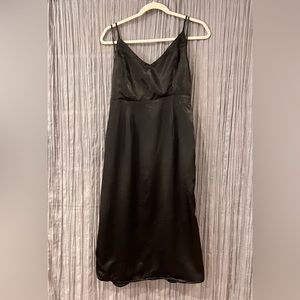 Satin Black Dress